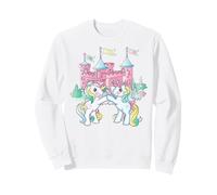 My Little Pony Ponies Pose Together Infront of Pink Castle Sweatshirt