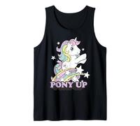 My Little Pony Pony Up Prancing Unicorn Rainbow and Stars Débardeur
