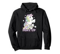 My Little Pony Pony Up Prancing Unicorn Rainbow and Stars Sweat à Capuche