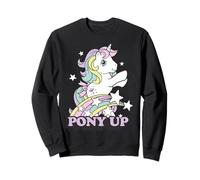 My Little Pony Pony Up Prancing Unicorn Rainbow and Stars Sweatshirt