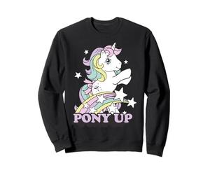 My Little Pony Pony Up Prancing Unicorn Rainbow and Stars Sweatshirt