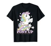 My Little Pony Pony Up Prancing Unicorn Rainbow and Stars T-Shirt