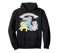My Little Pony Rainbow Stars and Cloud Banner Trio of Ponies Sweat à Capuche
