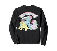My Little Pony Rainbow Stars and Cloud Banner Trio of Ponies Sweatshirt
