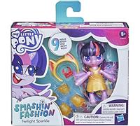 My Little Pony Smashin' Fashion Papillons Twilight Sparkle - Figurine Mobile (7,5 cm) avec Accessoires de Mode et Surprise, 9 pièces