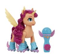 My Little Pony Sunny Starscout chante en rollers, jouet 22,5 cm télécommande, 50 réactions, lumières et musique