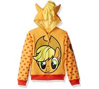 My Little Pony Sweat à Capuche zippé pour Fille - Costume Apple Jack, Orange/Jaune, L(12/14)