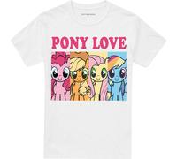 My Little Pony - T-shirt pour homme "Pony Love" TV15022 (3XL) (Blanc)