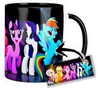 My Little Pony Tasse Ceramique Intérieure et Poignée Noire Mug