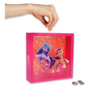 My Little Pony Tirelire Cadre Tirelire Licorne Arc-en-Ciel Officielle, Cadeau pour Enfants Aimant MLP, Décor de Chambre, Cadeau pour Filles