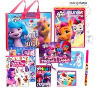 My Little Pony Ultimate Activity Set - Portfolio avec livres de coloriage, autocollants, jeux, puzzles, dessins et plus encore | Activités My Little Pony pour filles, enfants