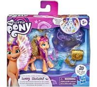 My Little Pony: Une Nouvelle génération de Film Crystal Adventure Alicorn Sunny Starscout - Jouet Surprise Licorne ailée de 7,6 cm
