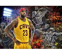 My Little Poster - Poster Lebron James NBA Stars Basket Numéro 23-02 - Décoration Intérieure - Salle de Séjour, Chambre, Bureau à Domicile