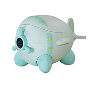 My Little Potty Training Transition Potty Grow with Me on The Go Creative Clamshell Airplane Shape Kid Portable Travel Toilet for Men and Women Kid Urinal Potty Children Toilet (Green)