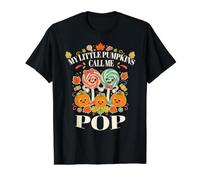 My Little Pumpkins Call Me Pop Automne Grandparents T-Shirt Graphique avec Valeur
