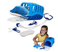 My Little Vet Basket - Ensemble bébé Dauphin de Deluxebase. Ensemble de Jouets vétérinaires pour Enfants. Un Ensemble Animal -idéal pour Faire Semblant d'être vétérinaire.
