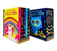 My Little World Series My Peek Through Collection 10 Books Box Set (Dino, Moo, Zoom, Roar, Hoot, Kiss, Unicorn & MORE!)