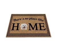 My Love Cute Bichon Frise Dog, Il n'y A Pas D'Endroit comme À La Maison Paillasson De Bienvenue Facile À Nettoyer Paillasson D'Entree Absorbant Tapis De Bain pour Terrasse Bain Salon 40X60Cm