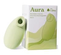 My Lubie - Aura stimulateur Premium Sans Fil - Rechargeable USB et Waterproof - 10 Niveaux de Vibrations - Masseur Personnel Puissant en Silicone Médical - Matcha