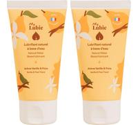 My Lubie - Duo de Lubrifiants Aromatisés Comestibles | Goût Vanille & Poire | 2x50ml | Base Eau, Naturel & Vegan | Enrichis en Acide Hyaluronique et Prébiotiques | Fabriqués en France
