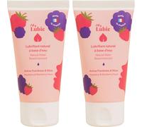 My Lubie - Duo de Lubrifiants Comestibles Aromatisés | Goût Framboise & Mûre | 2x50ml | Base Eau, Naturels & Vegan | Enrichis en Acide Hyaluronique et Prébiotiques | Fabriqués en France
