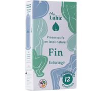 My Lubie Préservatifs Fins En Latex Naturel Et Équitable Taille Extra Large 12 Pièces