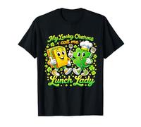 My Lucky Charms Call Me Lunch Lady St Patricks Day Shamrock T-Shirt