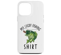 My Lucky Chemise de pêche Amusante pour garçon Motif Poissons Coque pour iPhone 13 Pro Max