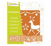 Set de 6 pochoirs enfants noÃ«l avenue mandarine Coloris Unique G