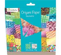 MY MANDARINE 52501MD - Origami 60 feuilles 20x20 + stickers yeux Géométric