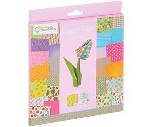 MY MANDARINE 52506O Origami 60 feuilles 20x20 + stickers yeux Bubbles