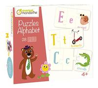 Avenue Mandarine Boîte éducative 52593O - 28 puzzles 3 pièces À partir de 4 ans - Alphabet