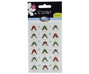 MY MANDARINE 560537O Cooky 1 planche 28 stickers Pingouins