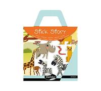 MY MANDARINE 566402O Stick'Story Savane 2 décors + 4 planches gommettes