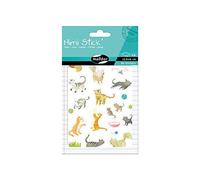 MY MANDARINE AE018O - GOMMETTES Mimi'Stick - 4 planches 10,5x16 cm - CHATS (86 stickers)