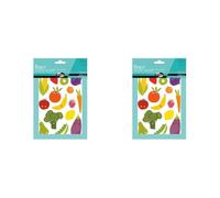 MY MANDARINE AE030O Baby 6 planches 87 stickers Fruits & légumes (Lot de 2)