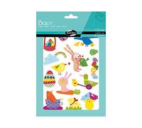 MY MANDARINE AE033O -GOMMETTES Baby - 6 planches 14,8 x 21 cm - À parti de 2 ans - PÂQUES (84 stickers)
