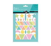 MY MANDARINE AE041O -GOMMETTES Baby - 6 planches 14,8 x 21 cm - À parti de 2 ans - GÉOMÉTRIQUES PASTEL (282 stickers)