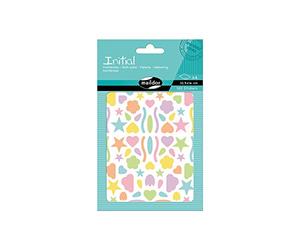 MY MANDARINE AE046O - GOMMETTES Initial - 4 planches 10,5x16 cm - Stickers VIFS ET PASTEL - MULTIFORMES (320 stickers)