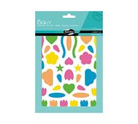MY MANDARINE AE049O -GOMMETTES Baby - 6 planches 14,8 x 21 cm - À parti de 2 ans - MULTIFORMES FLUO (282 stickers)