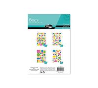 MY MANDARINE AE057O -GOMMETTES Baby - 20 planches 14,8 x 21 cm - À parti de 2 ans - ASSORTIMENT FLUO (855 stickers)