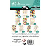 MY MANDARINE AE064O - GOMMETTES Initial - 20 planches 10,5x16 cm - Stickers VIFS ET PASTEL - GÉOMÉTRIQUES (1348 stickers)