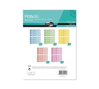 MY MANDARINE AE116O - GOMMETTES MOSAÏC - 20 planches 16x21 cm -PIERRES PRECIEUSES (2200 stickers)