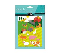 MY MANDARINE AE128O - GOMMETTES Sweety - 2 planches 14,8x21 cm - Stickers en FEUTRINE - FERME (30 stickers)