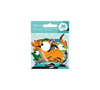 MY MANDARINE AE177C- GOMMETTES Sticky - 30 stickers PRÉDÉCOUPÉS - ANIMAUX DE LA RIVIERE