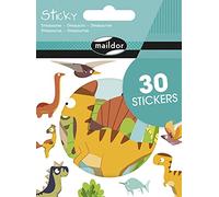Maildor Gommettes My Mandarine AE180C – 30 stickers prédécoupés – Dinosaures