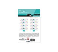 MY MANDARINE AE185C Initial 20 pl 2260 stickers Ronds métalliques pastel
