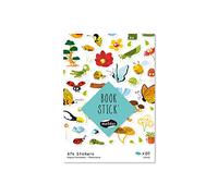 MY MANDARINE AE196C - Book stick enfant - FORMAT A6 (10,5x16 cm) - 20 planches - 674 GOMMETTES - BOTANIQUE