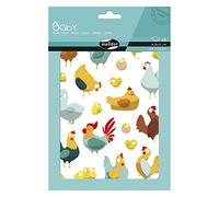 MY MANDARINE AE211C Baby 6 planches 123 stickers Poules