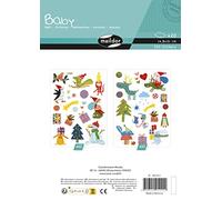 Maildor Gommettes MY MANDARINE AE222C – Baby Noël – 20 pl. 14,8×21 cm – 350 gommettes